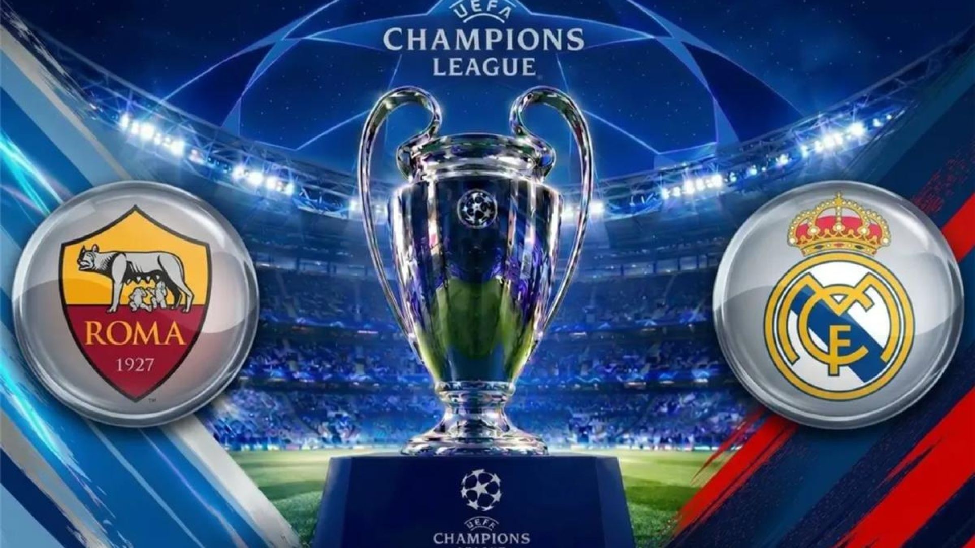 Highlights of the Real Madrid vs. Roma match in the Champions League